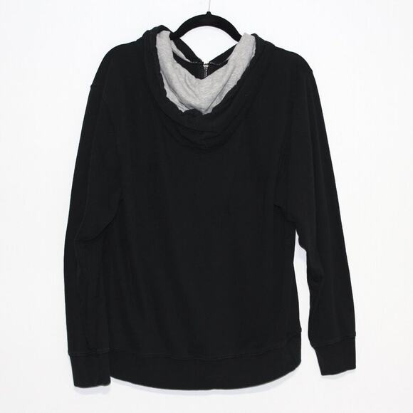 Champion Quarter Zip Hoodie Black Size Medium - Picture 4 of 5